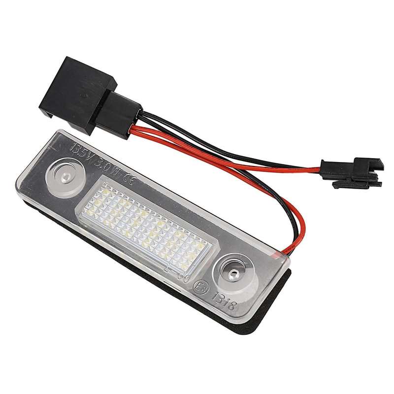 2X Car White Canbus Error Free Led License Plate Light for Roomster 5J Auto Warning Lamp