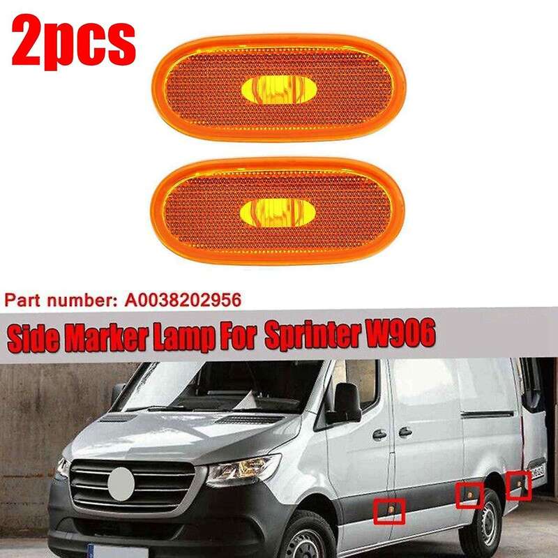 2x Car Side Marker for Sprinter W906 2006-2018 A0038202956 Side Signal Clearance Lights