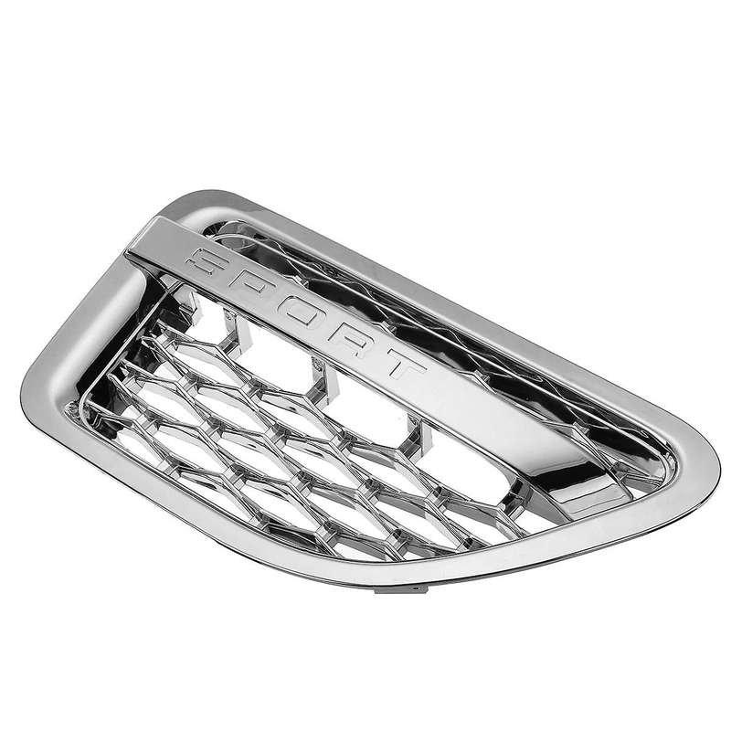 2X Car Side Vent Grille Grill Tuning Air Side Vent Grille Grid Outlet for Sport 2005-2009 Chrome