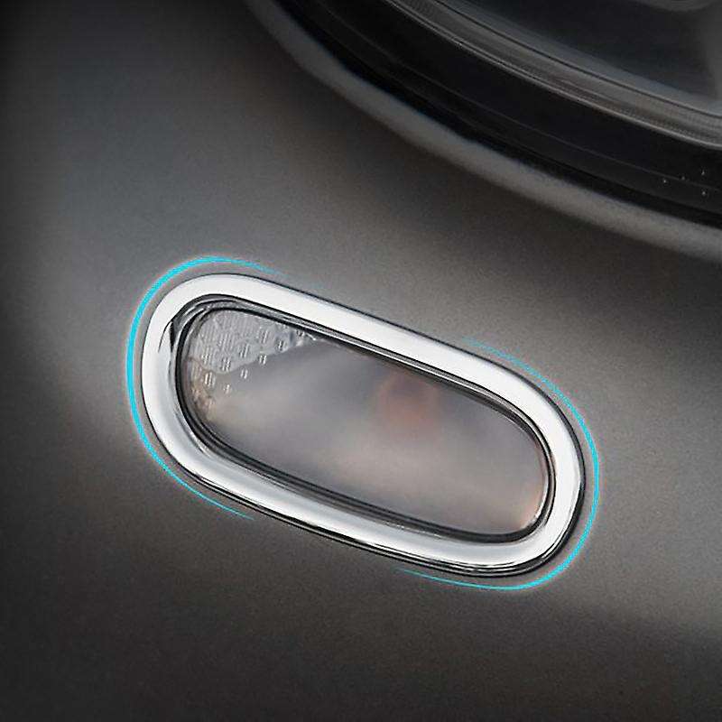 2X Car Turn Lamp Decoration Cover for 453 & 4X Car Fog Light Decoration Frame Exterior Lamp Cover