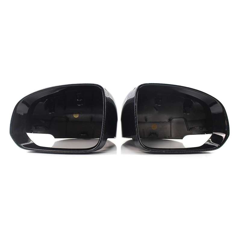2X Carbon Fiber Side Door Mirror Cover Trim for XC60 2018-2020 Rear View Mirror Cover Cap