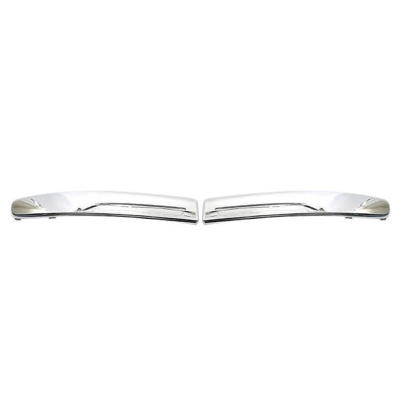 2X Chrome Car Front Bumper Lower Trim Moulding Styling Mouldings for 500 2007-2015 735455056 7354550
