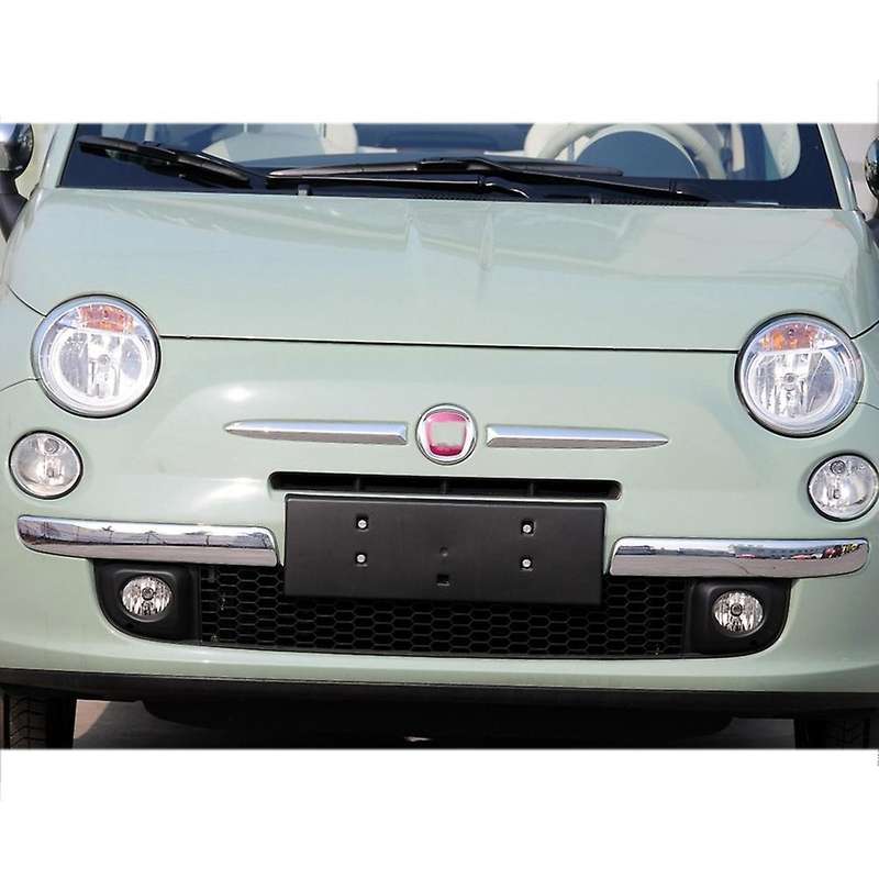 2X Chrome Car Front Bumper Lower Trim Moulding Styling Mouldings for 500 2007-2015 735455056 7354550