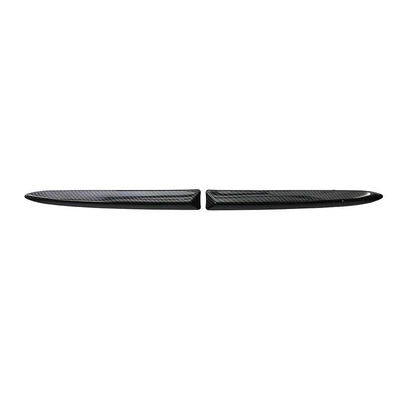 2X Carbon Fiber Style Car Front Bumper Upper Trim Moulding Styling Mouldings for 500 2007-2015 73545