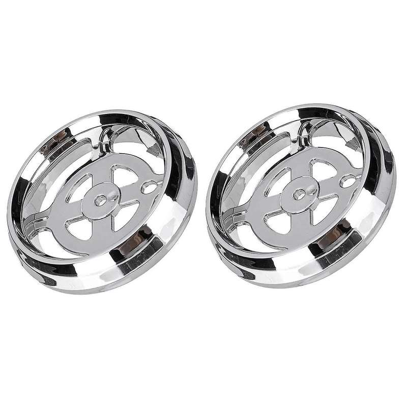 2X Chorme Silver Car Rear Bumper Reflector Lamp Bezel Base Cover Cap for Sienna 2011-2015 5275208010