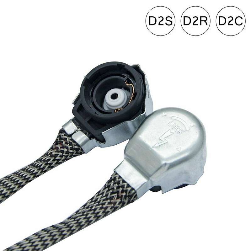 2X D2S/D4S Bulb Adapters Wire Harness Connector Cable Socket