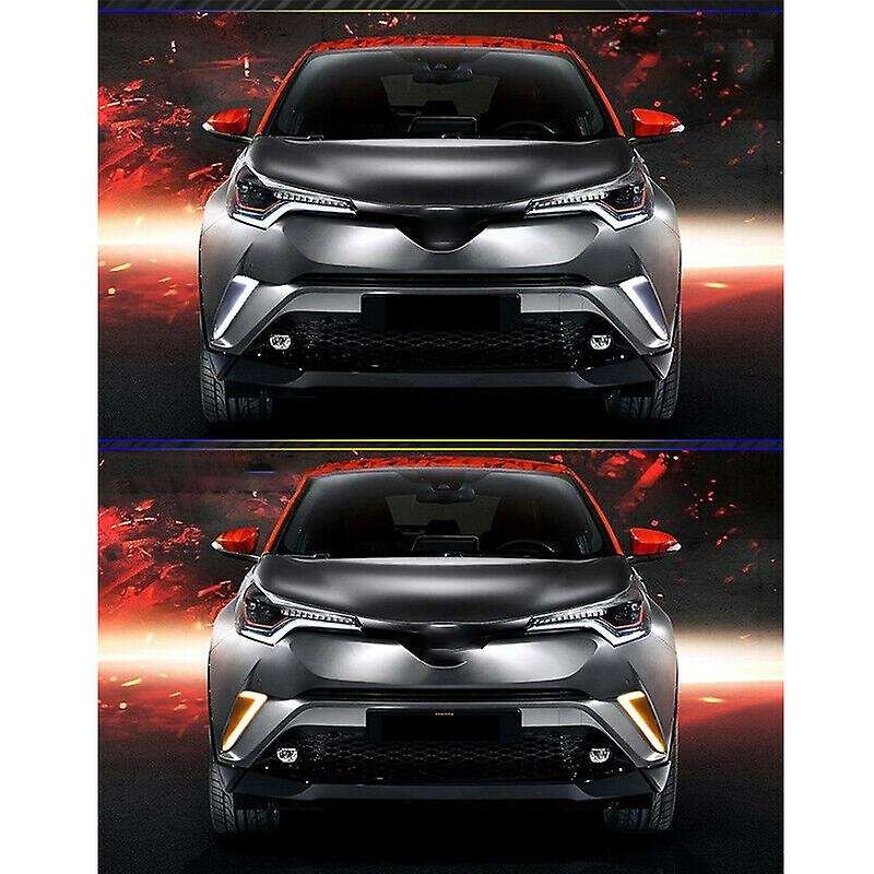 2X DRL Daytime Running Lights LED White Yellow Turn Signal for C-