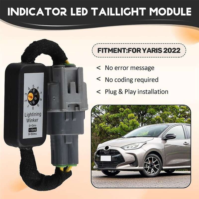 2x Dynamic Turn Signal Indicator LED Taillight Module Fits for Yaris 2022