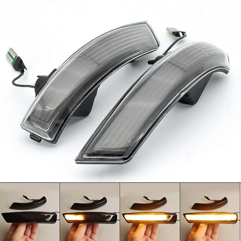 2X Dynamic LED Mirror Indicator Turn Signal Light for Focus Mk2 2008-2011 Mk3 2012-2017 MK4 2010-201