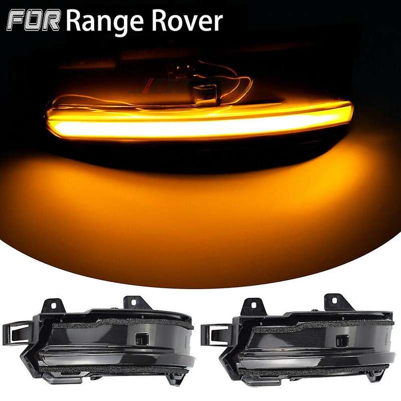 2X Dynamic LED Side Mirror Blinker Light Turn Signal Lamp for Evoque 2014-2018 Velar 2018