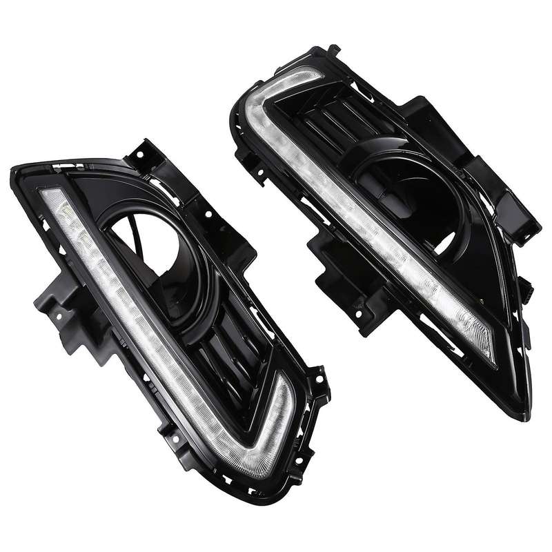 2X DRL Led Daytime Running Light Fog Lamp Cover for Mondeo 2013-2015