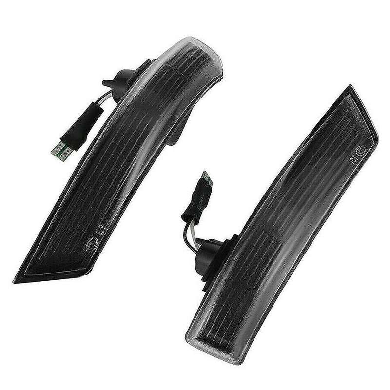2X Dynamic LED Turn Signal Light Rear Mirror Indicator Light for Focus Mk2 Mk3 Mondeo (Smokded Black