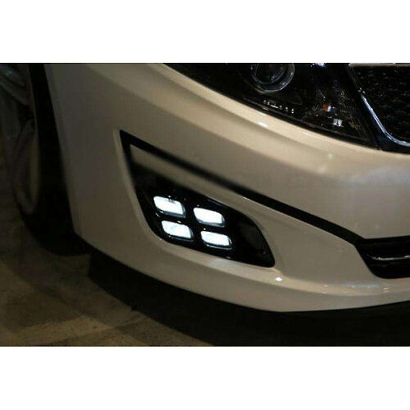 2X DRL LED Daytime Run Light Drive Fog Running Bezel for K5 2014-2015