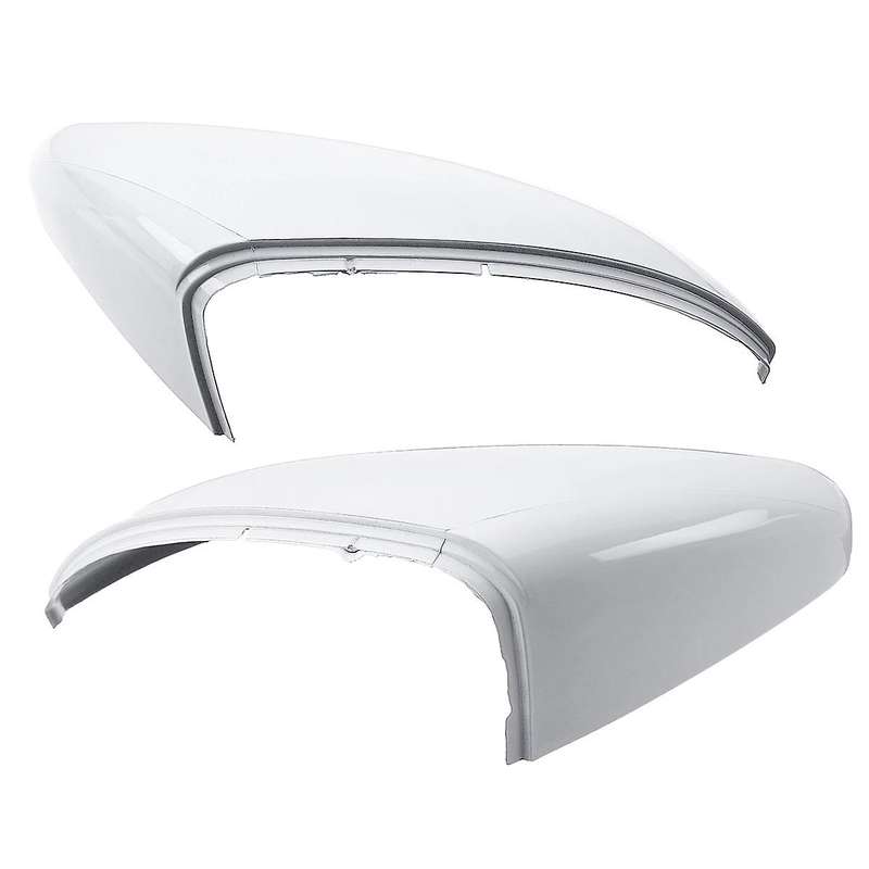 2X for - Golf 7 MK7 - 2014 2015 2016 17 2018 Front White Rearview Side Wing Mirror Cap Cover 5G08575