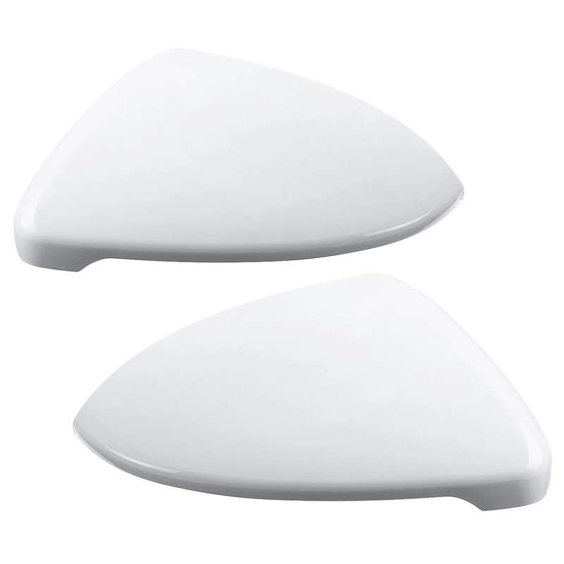2X for - Golf 7 MK7 - 2014 2015 2016 17 2018 Front White Rearview Side Wing Mirror Cap Cover 5G08575