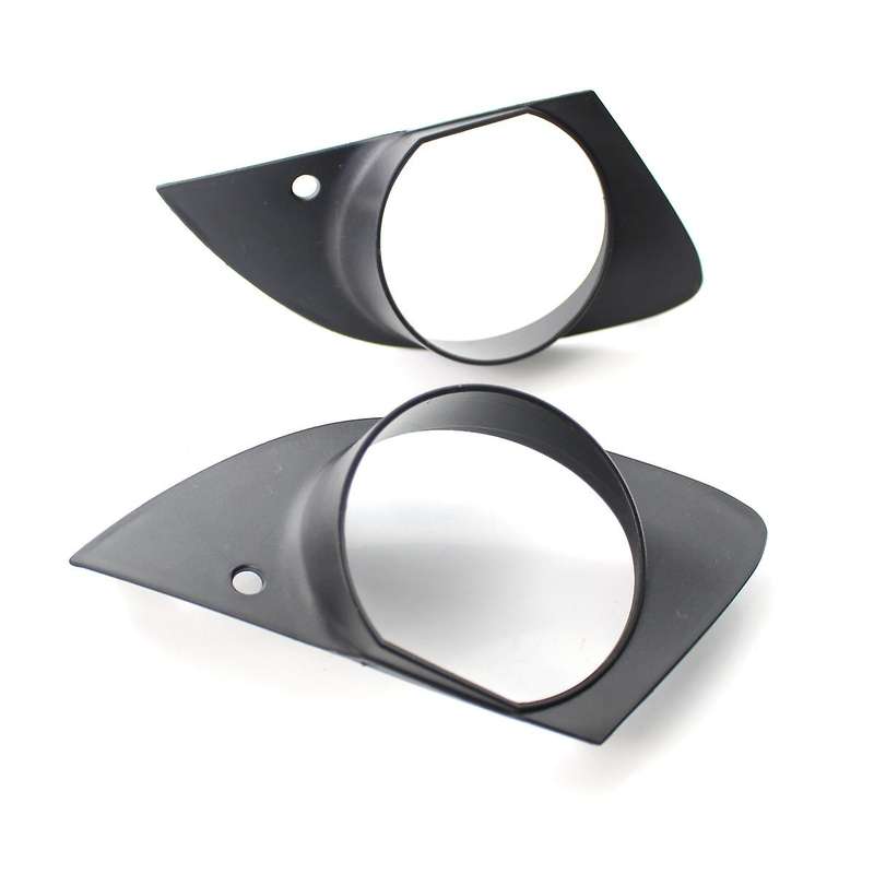 2X Front Bumper Fog Lamp Grill Frame Cover Trim for  7 Series E65 E66 2006-2008 51117142179 51117142