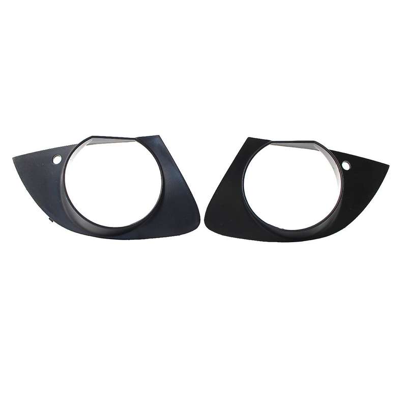 2X Front Bumper Fog Lamp Grill Frame Cover Trim for  7 Series E65 E66 2006-2008 51117142179 51117142