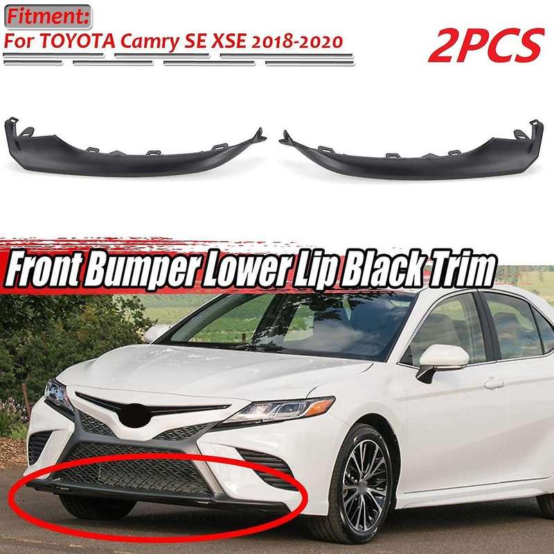2X Front Bumper Splitter Lip Grille Lower Trim Molding Diffuser Cover Trim for SE XSE 2018-2020 5312