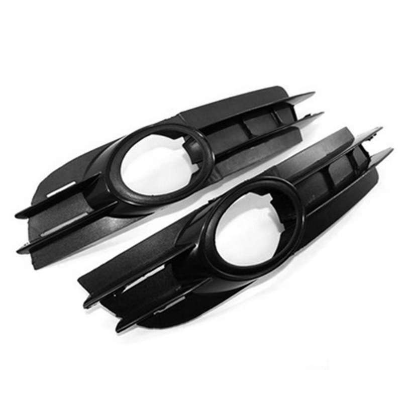 2X Front Fog Light Lamp Grill Grille for - A6 and A6 C6 2005 2006 2007 2008 4F0807681A 4F0807682A