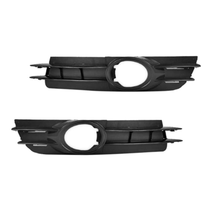 2X Front Fog Light Lamp Grill Grille for - A6 and A6 C6 2005 2006 2007 2008 4F0807681A 4F0807682A