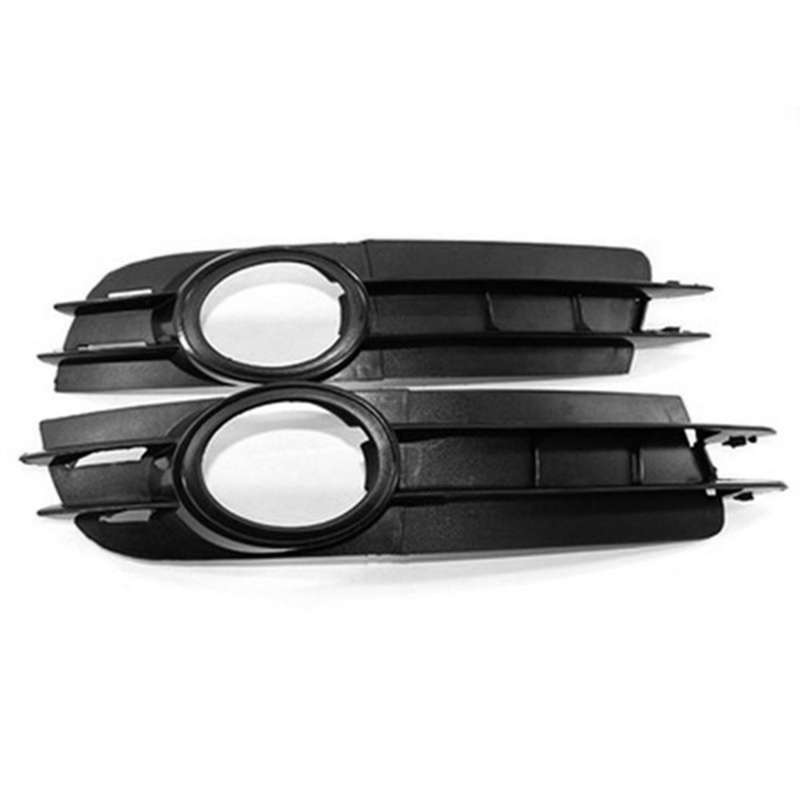 2X Front Fog Light Lamp Grill Grille for - A6 and A6 C6 2005 2006 2007 2008 4F0807681A 4F0807682A