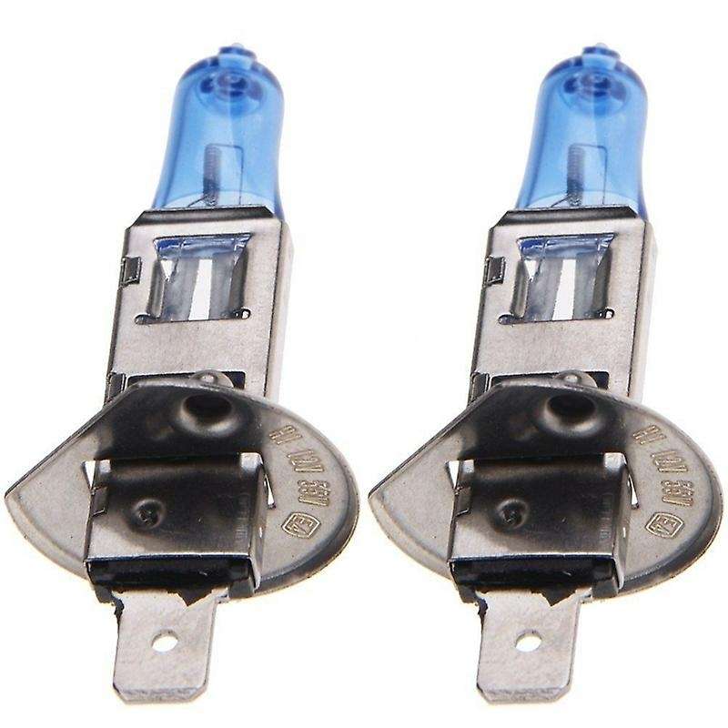 2X H1 6000K Gas Halogen Headlight White Light Lamp Bulbs 55W 12V