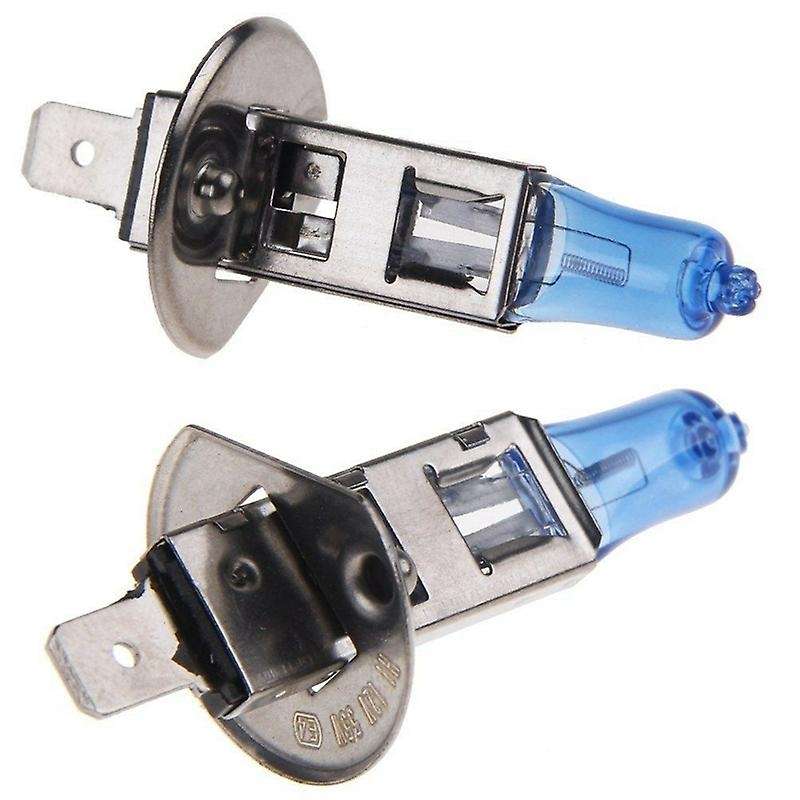 2X H1 6000K Gas Halogen Headlight White Light Lamp Bulbs 55W 12V