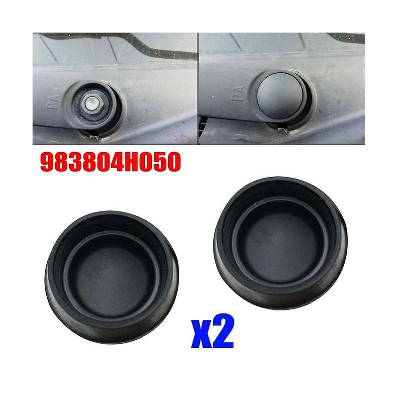 2X Front Windshield Wiper Arm Nut Cover Cap Bolt Blade Arm Nut Cap for 983804H050