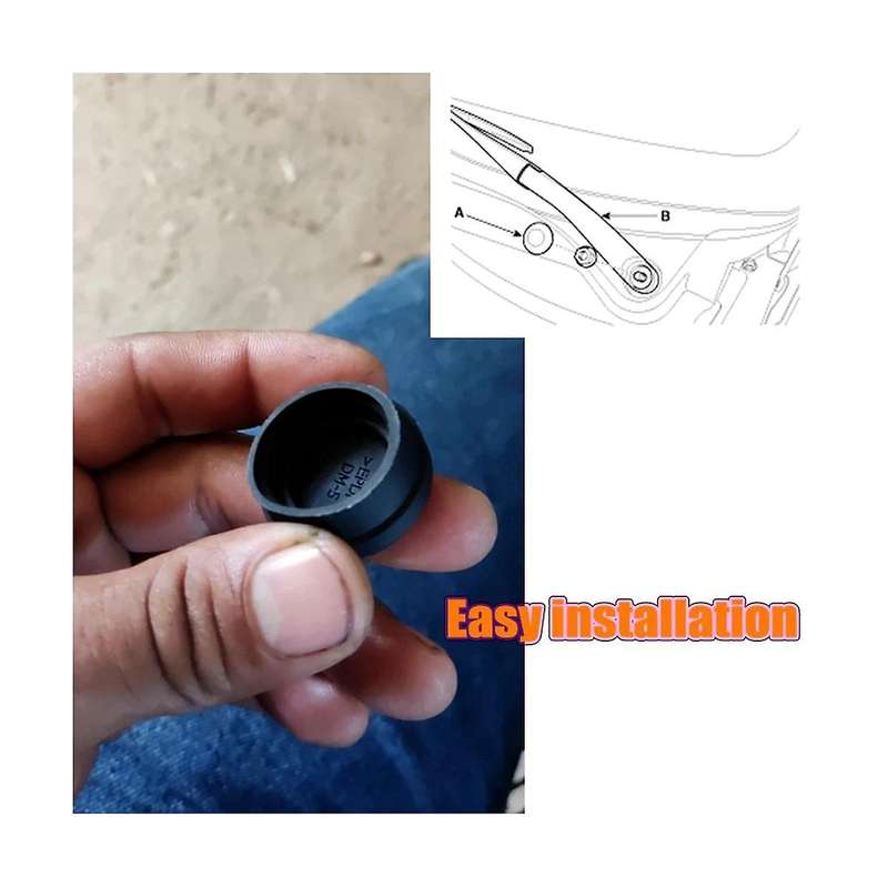 2X Front Windshield Wiper Arm Nut Cover Cap Bolt Blade Arm Nut Cap for 983804H050