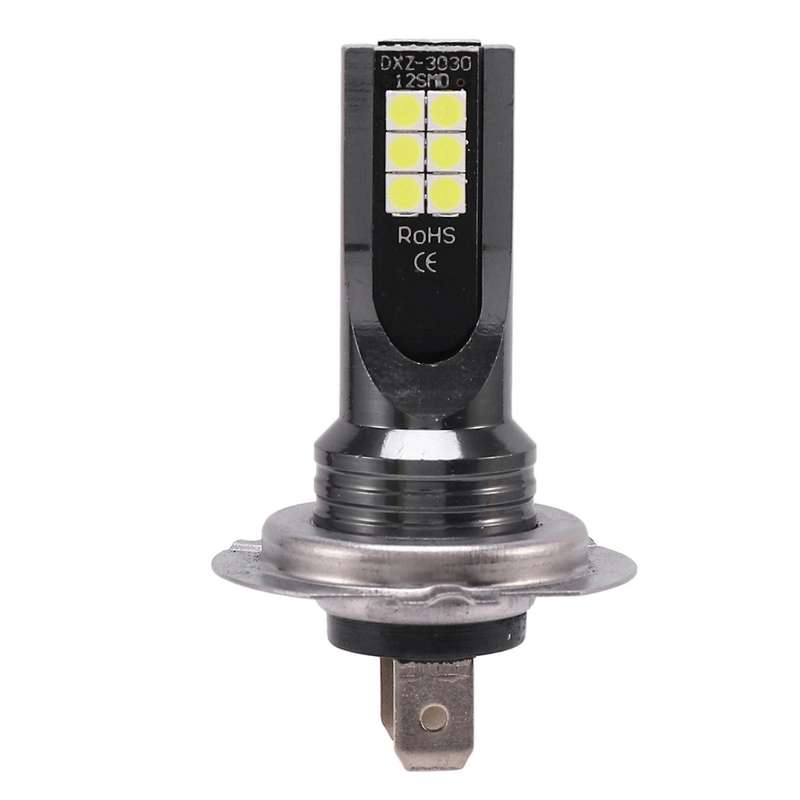 2X H7 CAR Headlight 24W 1200LM FOG Light Bulb6000K Driving DRL LED Lamp