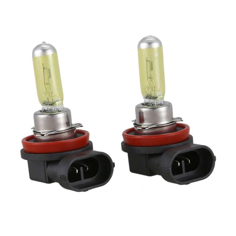2x H11 55W 3000k Golden Yellow Halogen Light Fog Lamp Bulb Headlight
