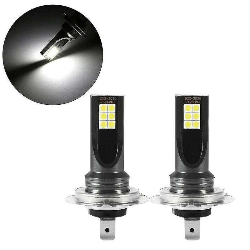 2X H7 LED Headlight Fog Light Kit 50W 14000Lm Car Bubble 6000K Driving DRL Lamp