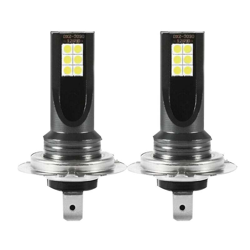 2X H7 LED Headlight Fog Light Kit 50W 14000Lm Car Bubble 6000K Driving DRL Lamp