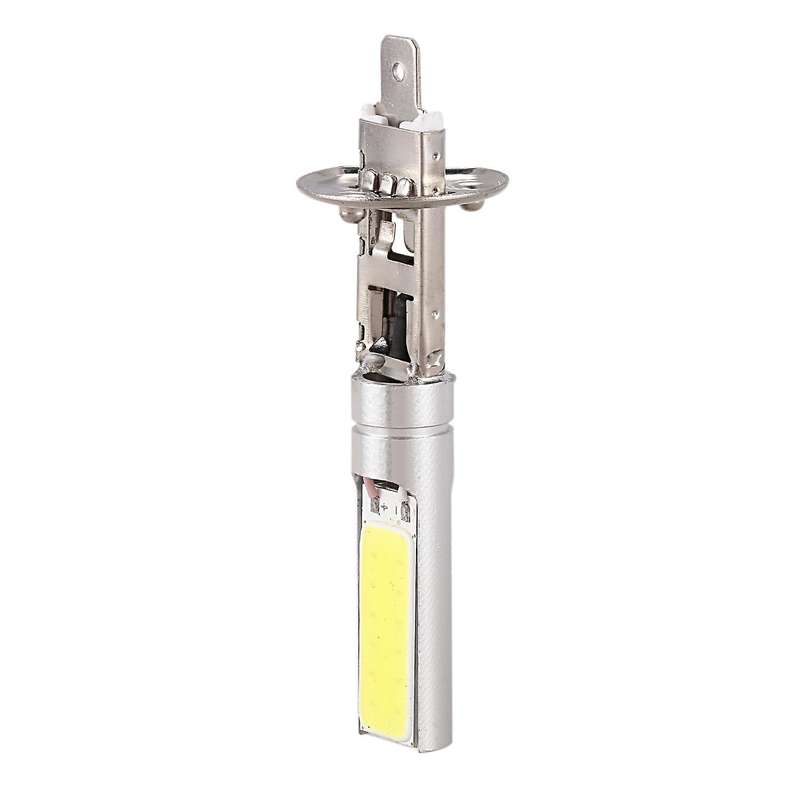 2X H1 Xenon White 6000K 7.5W COB LED SMD DRL Driving Fog Beam Head Light Bulb