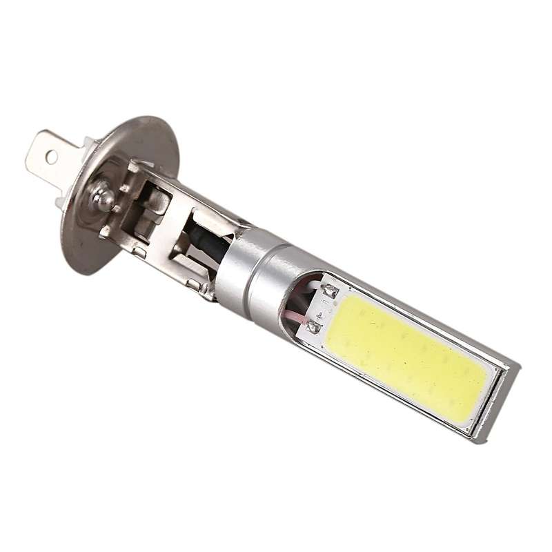 2X H1 Xenon White 6000K 7.5W COB LED SMD DRL Driving Fog Beam Head Light Bulb