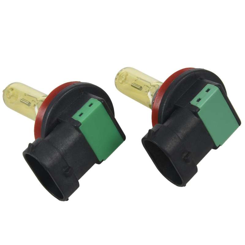 2x H8 35W Yellow Fog Light Headlight Lamp Halogen Bulb 2500K 12V