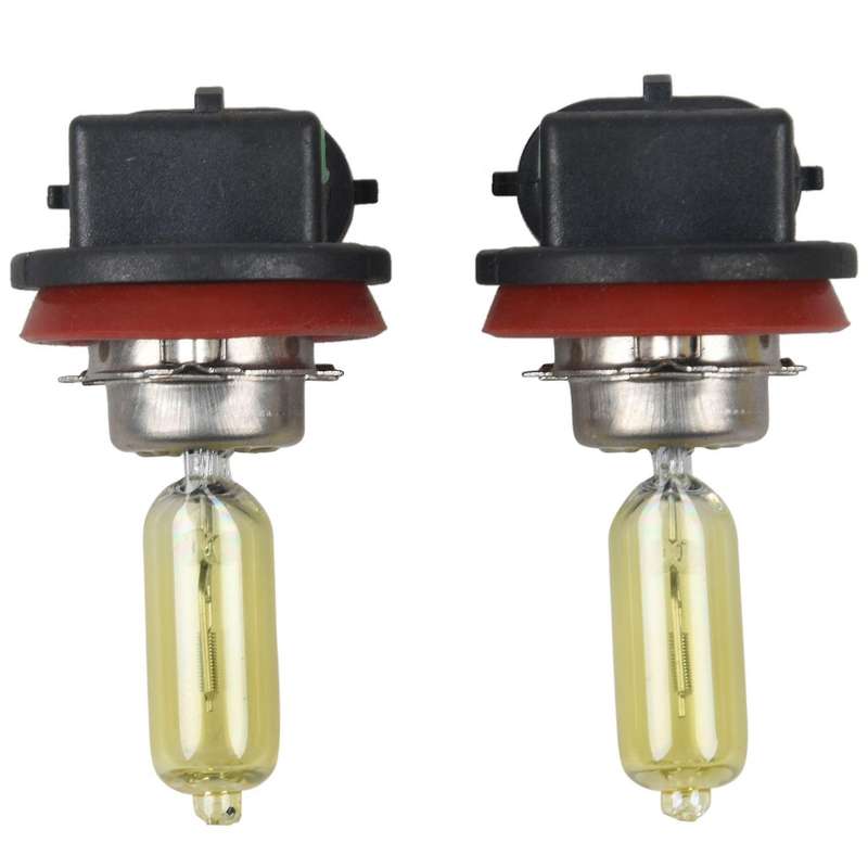 2x H8 35W Yellow Fog Light Headlight Lamp Halogen Bulb 2500K 12V