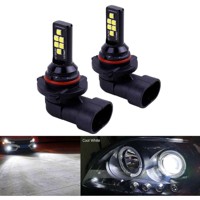 2X HB4 9006 LED Fog Light Bulb Advanced 3030 SMD Daytime Running DRL Lamp, White 6000K