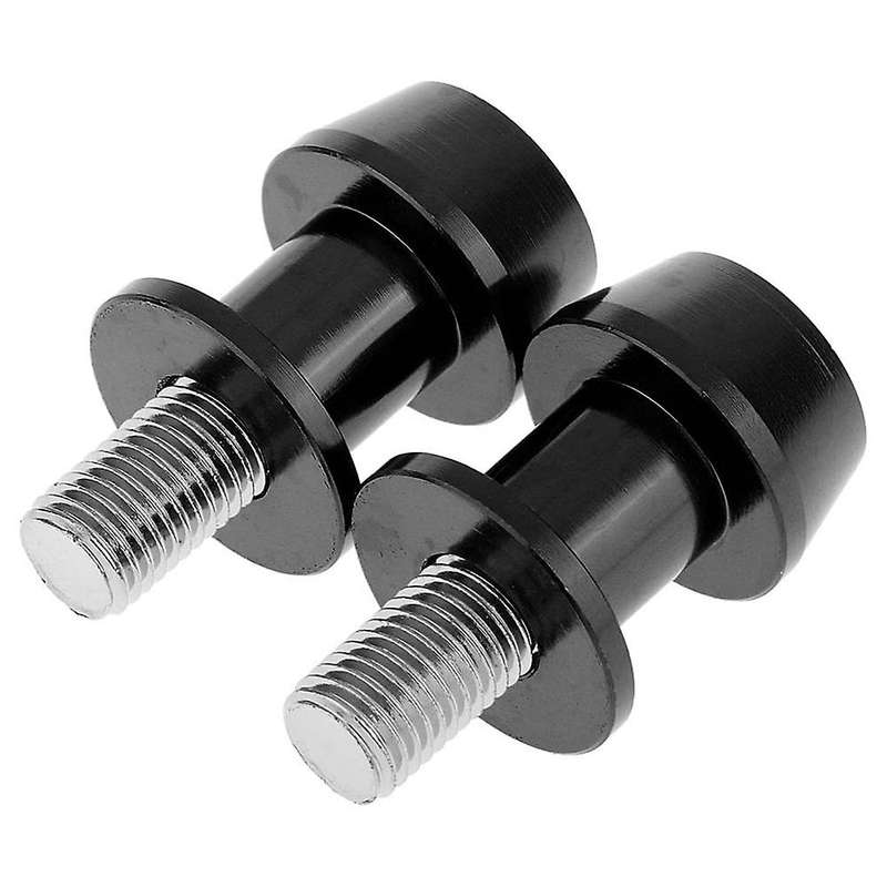 2X Motorcycle CNC Swingarm Swing Arm Spool Sliders Stand Bobbins 10mm for 250 ER6 Z 250 ER6F - Black