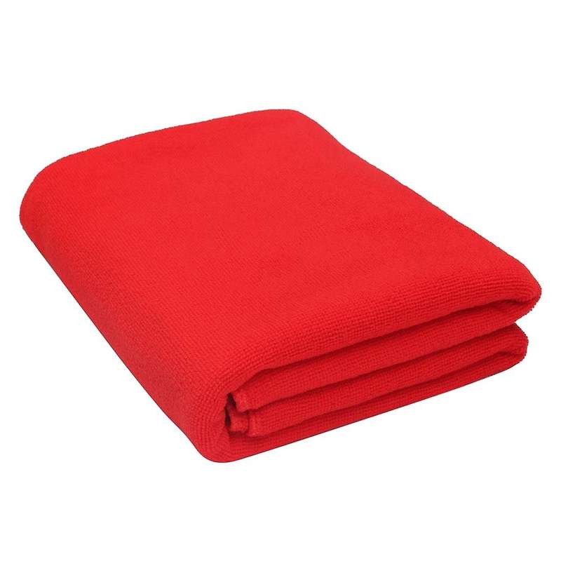 2x Microfibre Towel Sports Bath Gym Travel Swimming Camping Beach, Red
