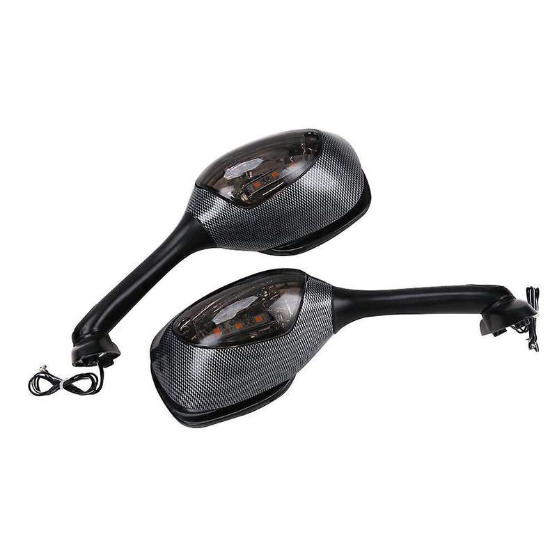 2X Motorcycle LED Turn Signal Rear View Mirrors for GSXR600 GSXR750 2006-2012 GSXR 1000 2005-2008