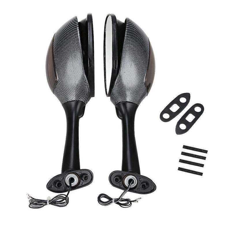 2X Motorcycle LED Turn Signal Rear View Mirrors for GSXR600 GSXR750 2006-2012 GSXR 1000 2005-2008