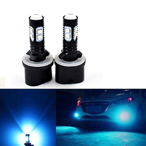 2x New 880 890 892 893 899 50W 8000K Ice Blue Led Projector Fog Light Bulbs Blue