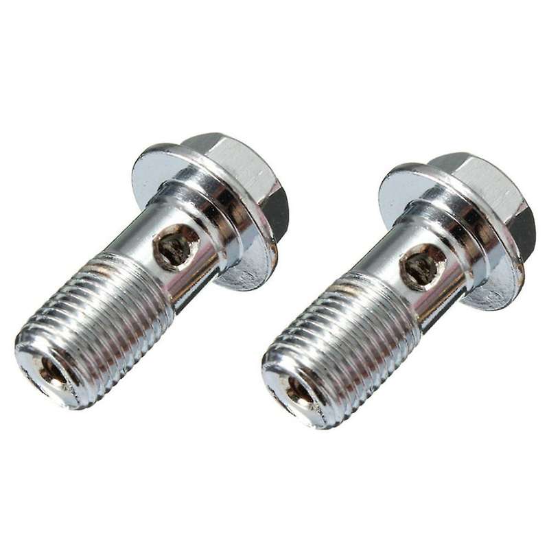 2x Motorcycle Stainless Brake Bolt M10 x1.0mm Caliper Master Cylinder