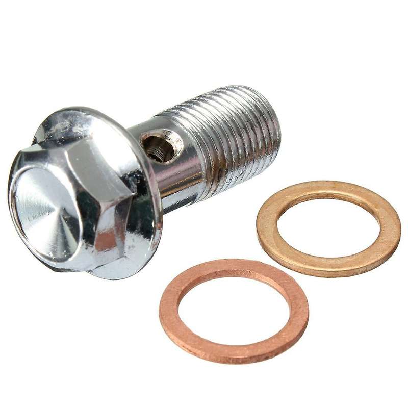 2x Motorcycle Stainless Brake Bolt M10 x1.0mm Caliper Master Cylinder