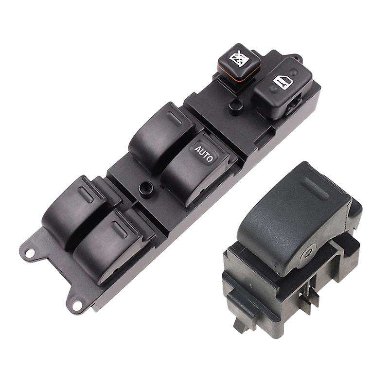 2X New Power Main Window Switch Single Switch for 80 Series 84820-35020+84810-32070