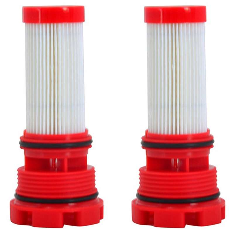 2x New Red Fuel Filter Fit for Ford Mercury Optimax/verado Engines