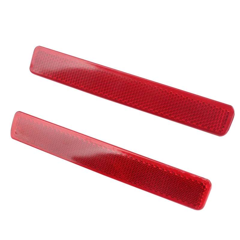 2X Red Lens Rear Bumper Reflective Marker Warning Light Reflector for Transporter T5 2003-2009