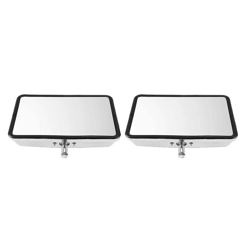 2X Retro Car Side Rear View Mirrors Car Door Wing Rearview Mirror for 70 75 78 Ute Silver