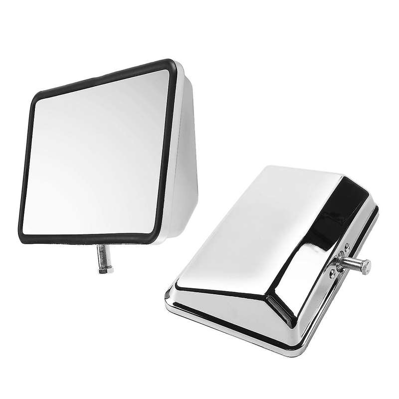 2X Retro Car Side Rear View Mirrors Car Door Wing Rearview Mirror for 70 75 78 Ute Silver